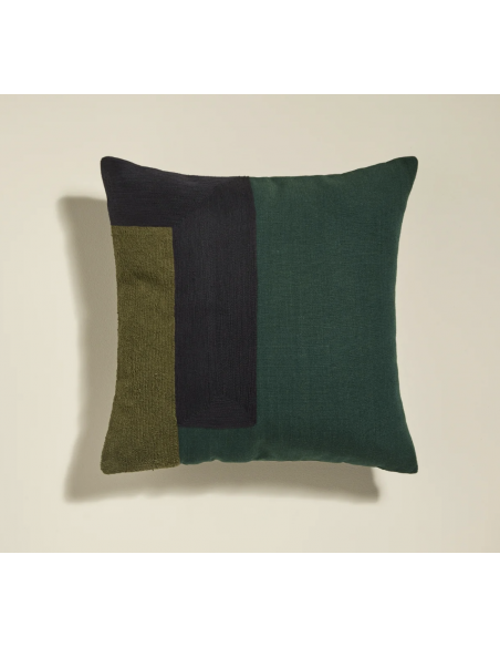 COUSSIN PALETTE - 42 x 42 cm - Coton - Mousse