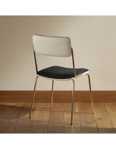 Chaise double jeu doré - amande