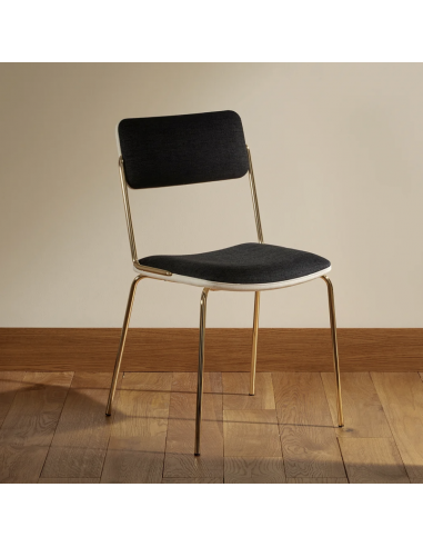 Chaise double jeu doré - amande