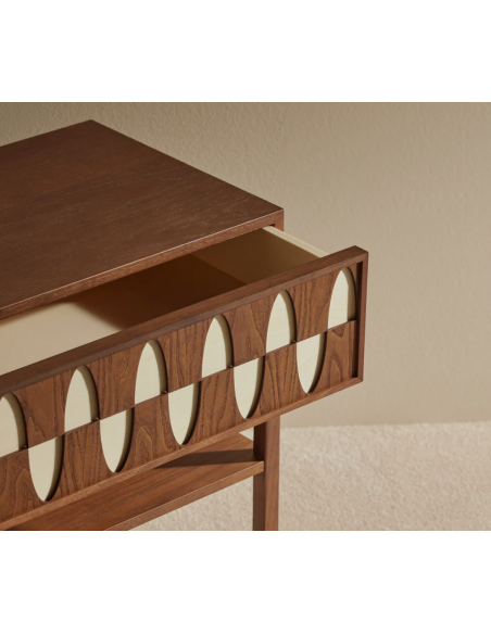 Table de chevet Ecailles - Noyer