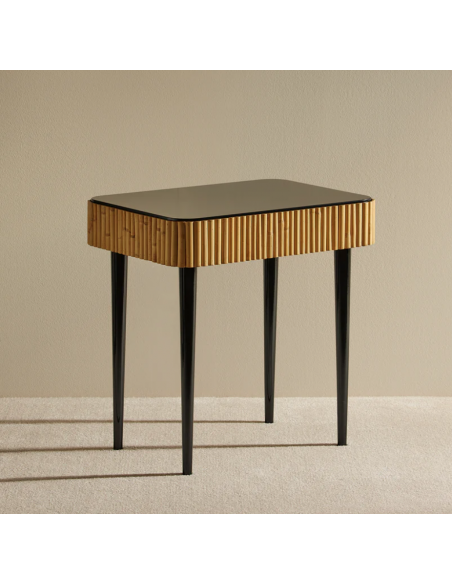 Table de chevet Ecailles - Noyer