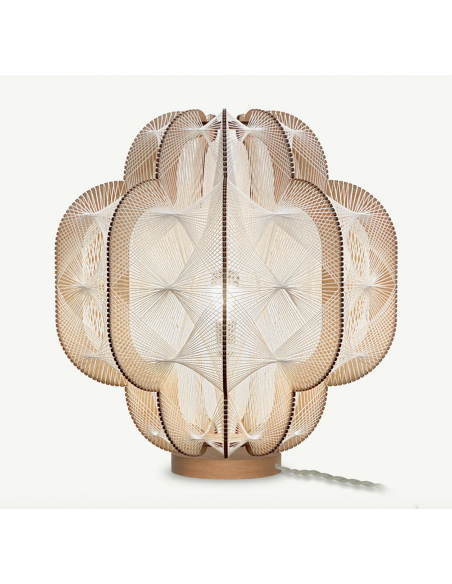 Lampe sur socle OCCYGONE, Tressage Twist