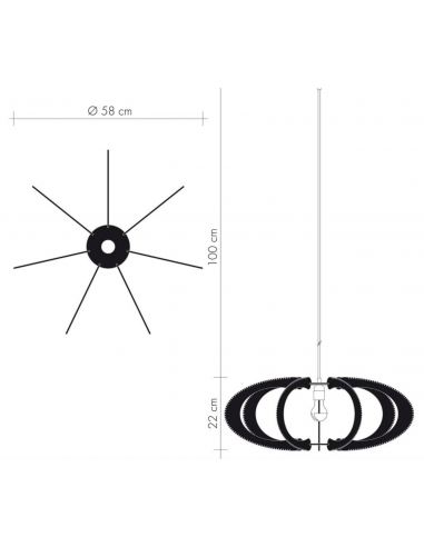 Grande Suspension ETIOLA tressage Twist croisé
