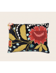 coussin brode mysore - 40x55 2