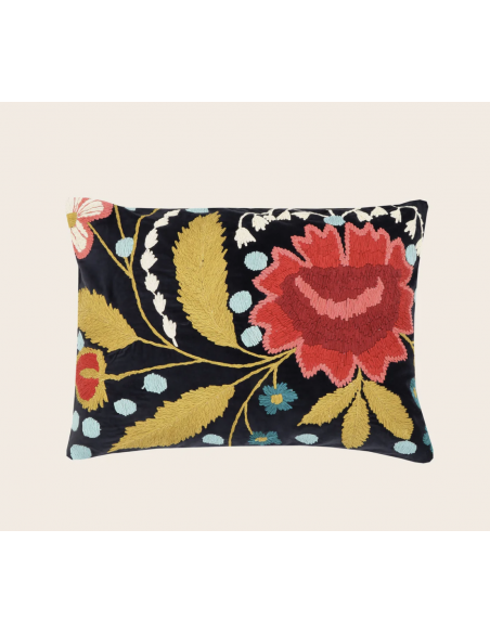 coussin brode mysore - 40x55