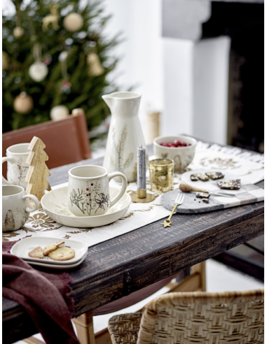 Couverts Georgette Laiton Acier Inoxydable x4