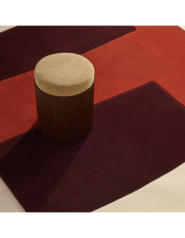 Tapis Esprit libre design - Aubergine - PM