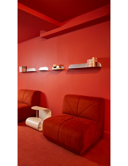 ETAGERE MURALE TOKYO - INOX - L25 x l18 x H10 cm