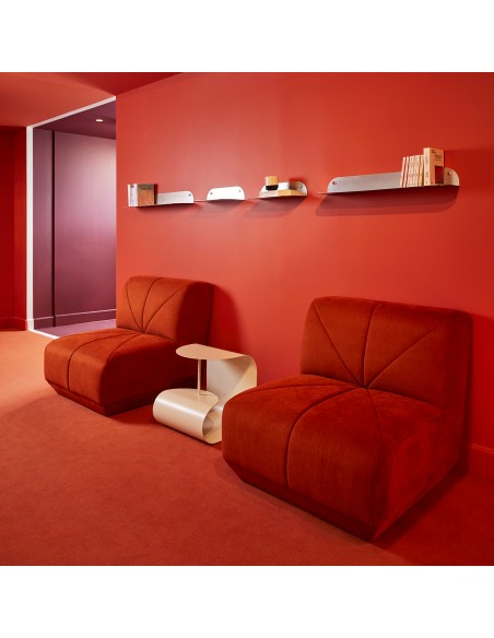 ETAGERE MURALE TOKYO - INOX - L25 x l18 x H10 cm