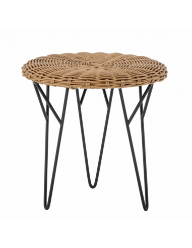 Roccas Table basse, Marron, Polyrattan