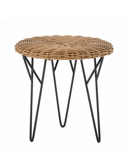 Roccas Table basse, Marron, Polyrattan