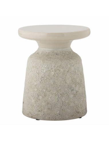 Solana Table d'appoint, Blanc, Céramique