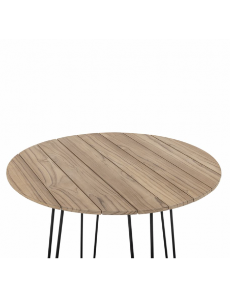 Molito Table de salle à manger, Nature, Teak