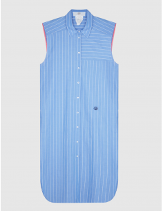 Robe Djelaba Capri Longue Bleu 2