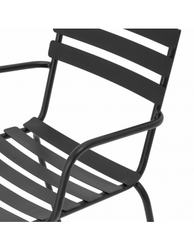 Monsi Chaise de salle à manger, Noire, Métal...