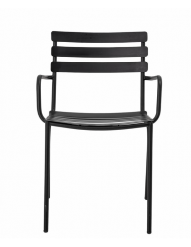 Monsi Chaise de salle à manger, Noire, Métal...
