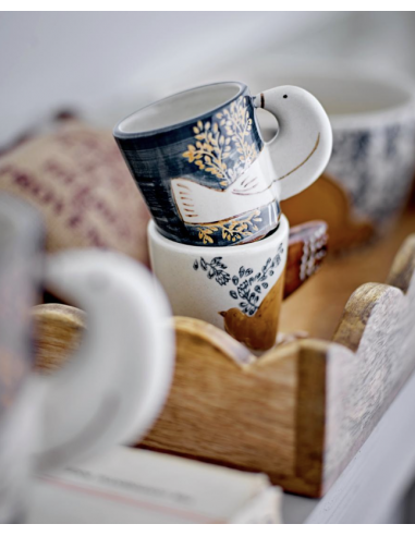 Hezha Tasses, Blue, Grès