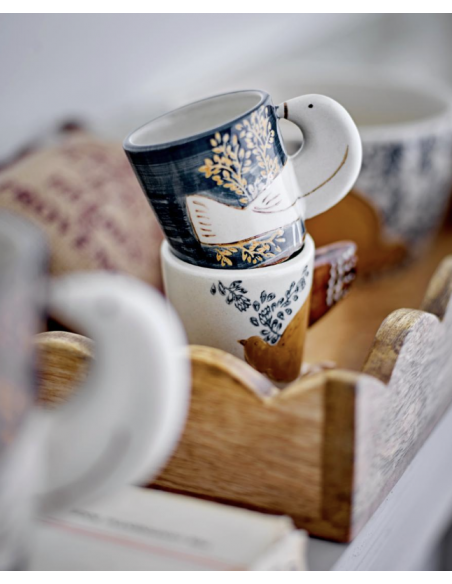 Hezha Tasses, Blue, Grès