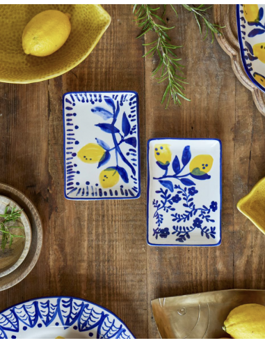 Maxima Assiette, Bleu, Grès - Set de 2