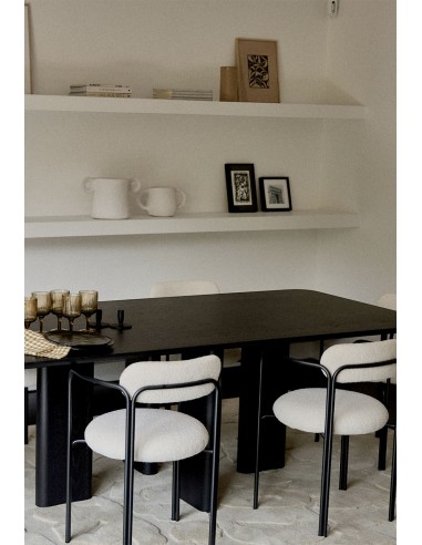 TABLE A MANGER RECTANGULAIRE JOE NOIRE