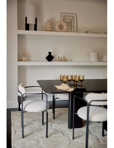 TABLE A MANGER RECTANGULAIRE JOE NOIRE