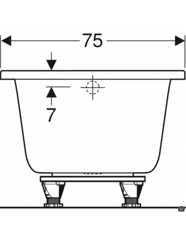 Baignoire rectangulaire