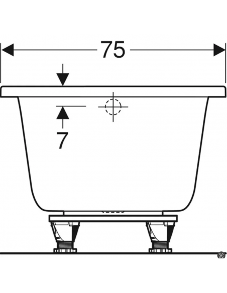 Baignoire rectangulaire