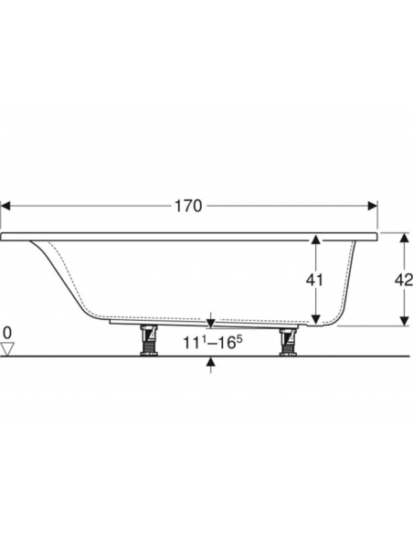 Baignoire rectangulaire