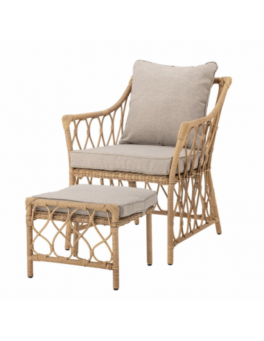 Belluce Chaise lounge avec Tabouret