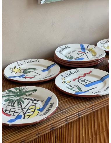 Assiette à dessert "Un été en méditerranée"