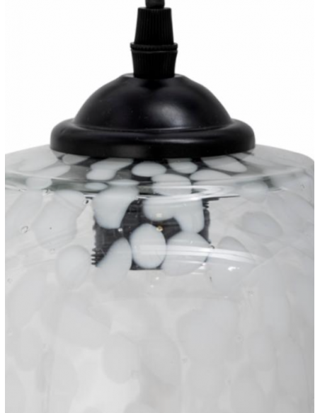 Suspension Gisèle - Blanc, Verre - Edition limitée