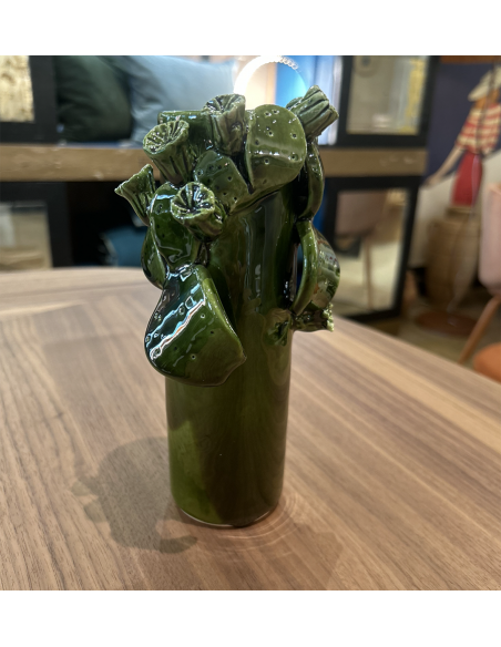 Vase - moyen modèle - cactus - vert