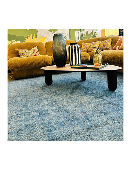 Tapis Kilim bleu outremer - 212x312 cm - Edition limitée