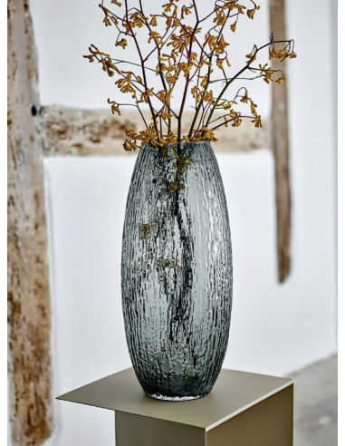 Vase, Gris, Verre - Edition limitée