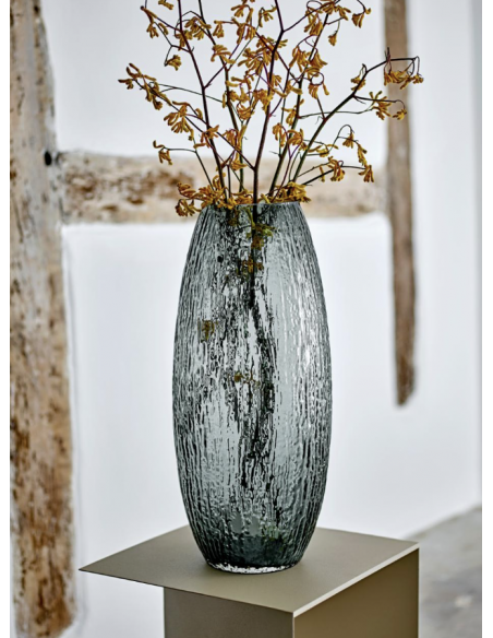 Vase, Gris, Verre - Edition limitée