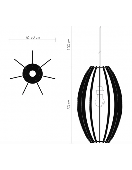 Suspension DJEMINO, tressage Twist