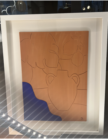 Tableau BLEU D'ETE AMPHORE - Verane Serre