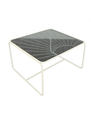 Table basse Eldorado verre fumé