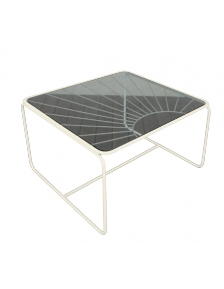 Table basse Eldorado verre fumé