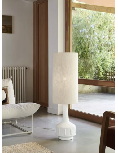Lampe à poser Jimmy - XL Blanc/Rustic