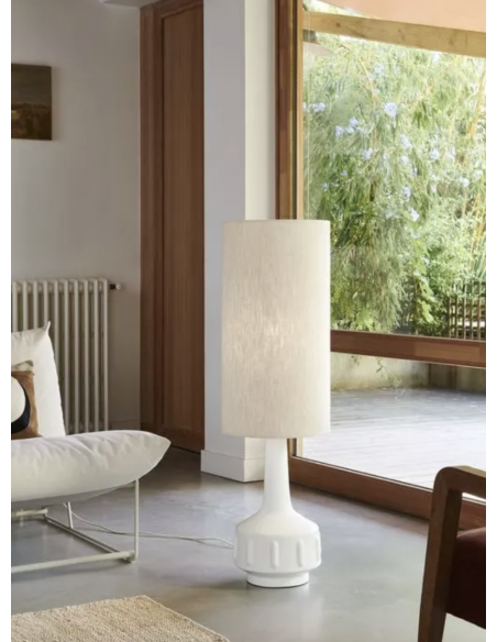 Lampe à poser Jimmy - XL Blanc/Rustic