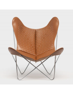 Fauteuil AA Butterfly - cuir ajouré