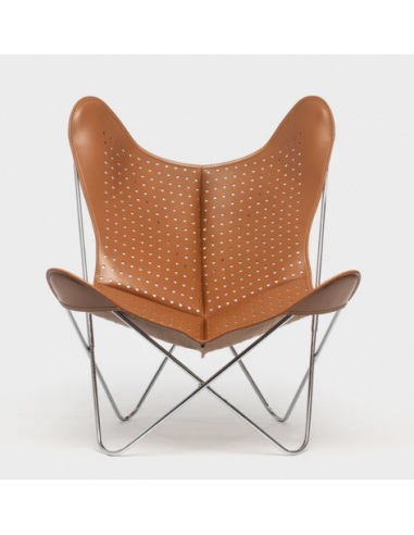 Fauteuil AA Butterfly - cuir ajouré