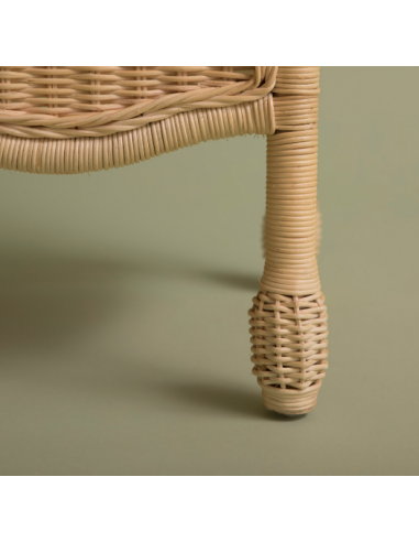 Table de chevet en rotin Camila