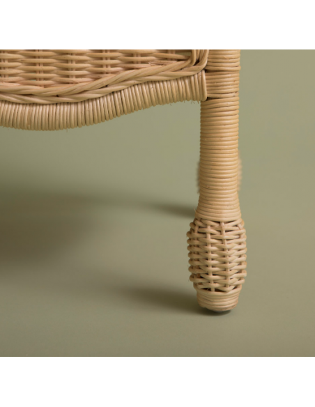 Table de chevet en rotin Camila