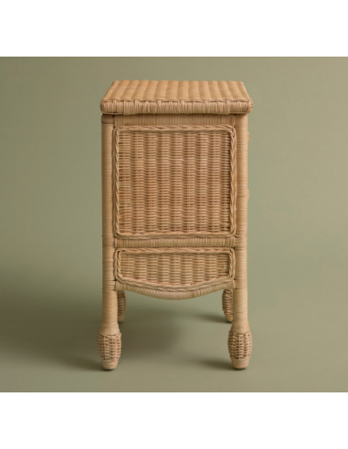 Table de chevet en rotin Camila