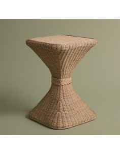 Console haute en rotin 2