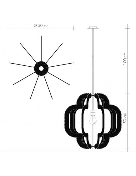 Suspension OCCYGONE, tressage Twist