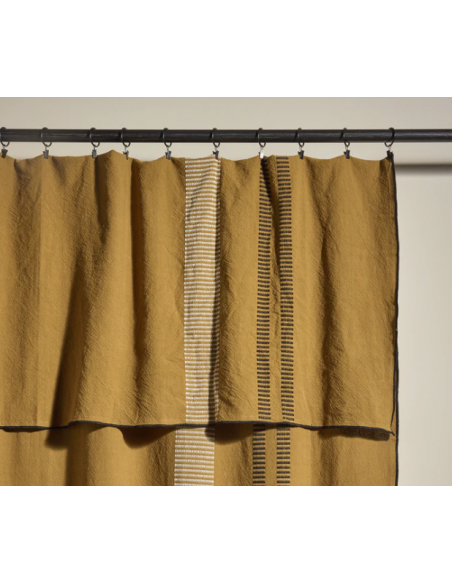 Couvre-lit/ Rideau Passage - Ocre