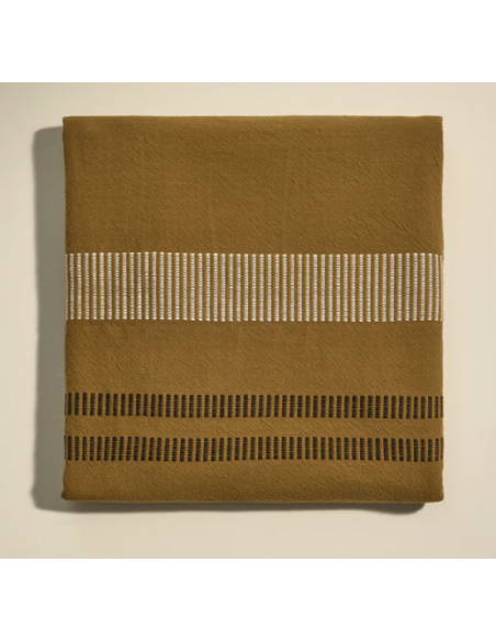 Couvre-lit/ Rideau Passage - Ocre